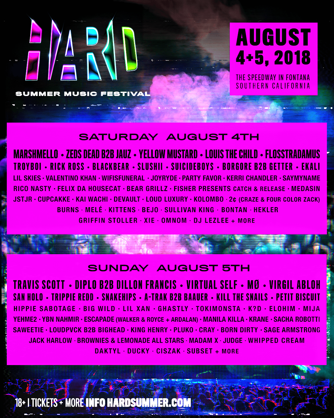Hard Summer 2018 Lineup