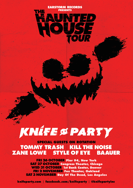 Knife Party Haunted House Halloween Tour Ticket Giveaway [CONTEST]