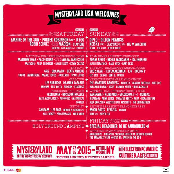 Mysteryland USA 2015 Lineup Is Out Of Control Featuring Porter Robinson