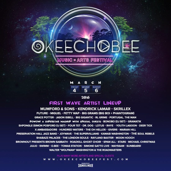 Past Bonnaroo Organizer Announces New 2016 Music Festival 'Okeechobee' With Impressive Lineup