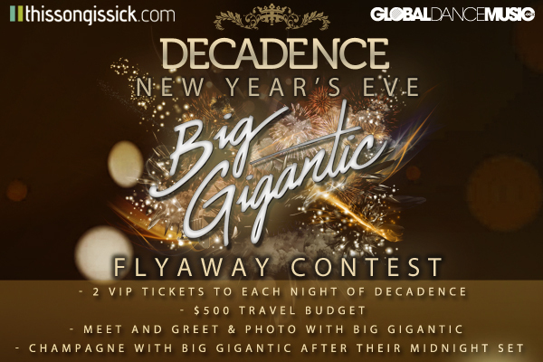 Ring In 2015 With A Flyaway Trip To Decadence Festival + Champagne Toast with Big Gigantic