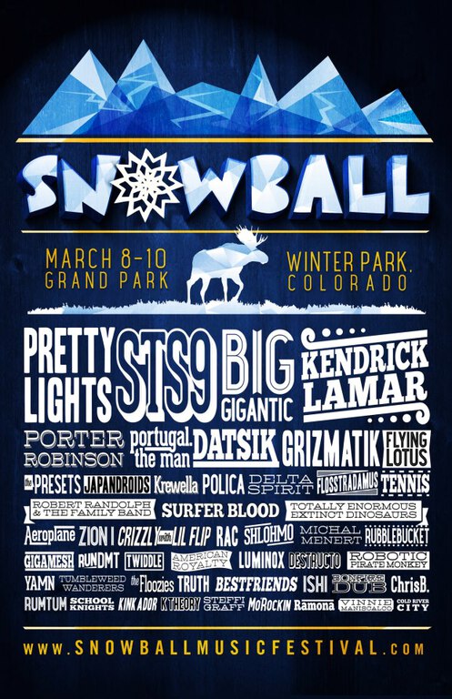 SnowBall Music Festival 2013 Complete Massive Lineup