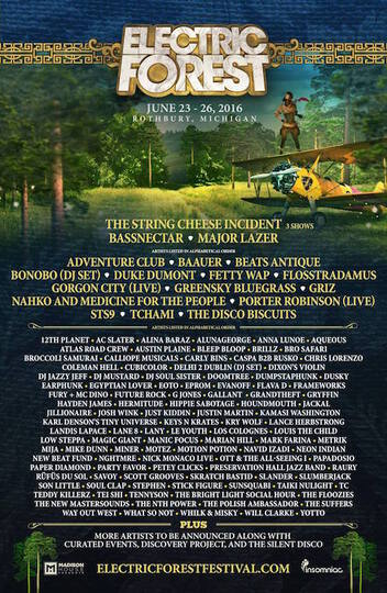 EF 2016 lineup poster