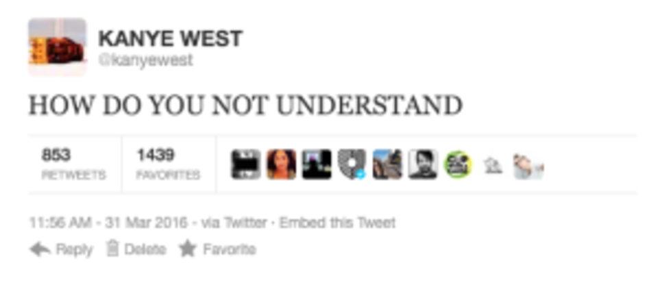 Kanye West rant tweet 2