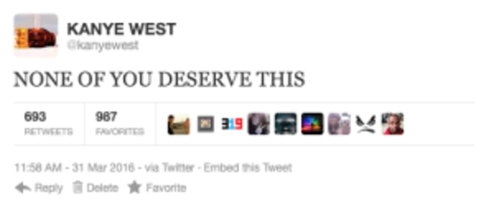 Kanye West rant tweet 7
