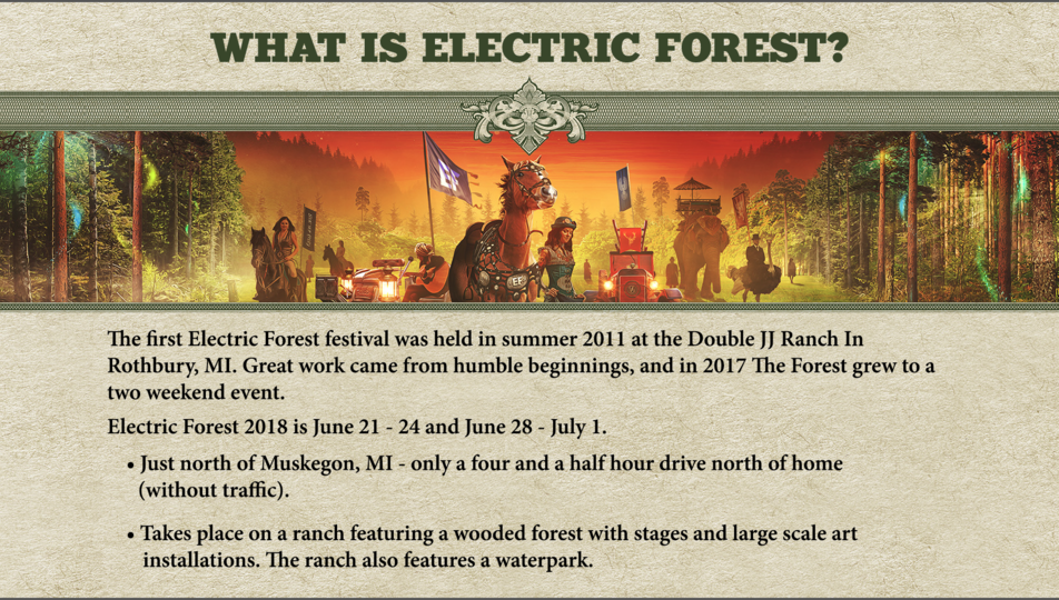 Electric forest powerpoint 2