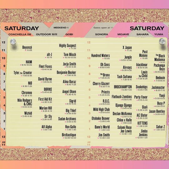 saturday coachella