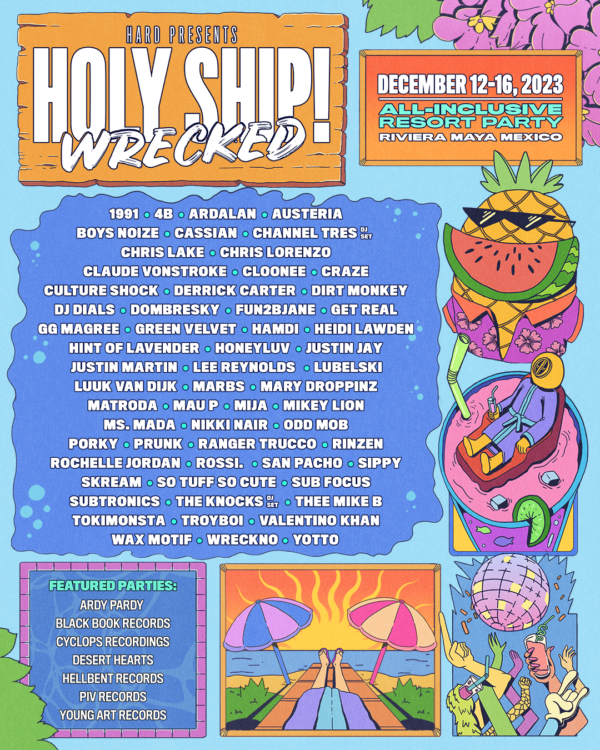 Holy Ship Wrecked 2023 lineup