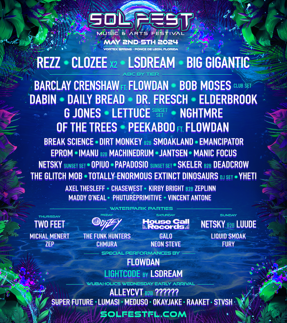 Sol Fest Phase 2 2024 lineup